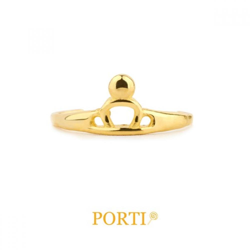 

Porti 24k Mini Royal Crown Ring 0.5g Single option