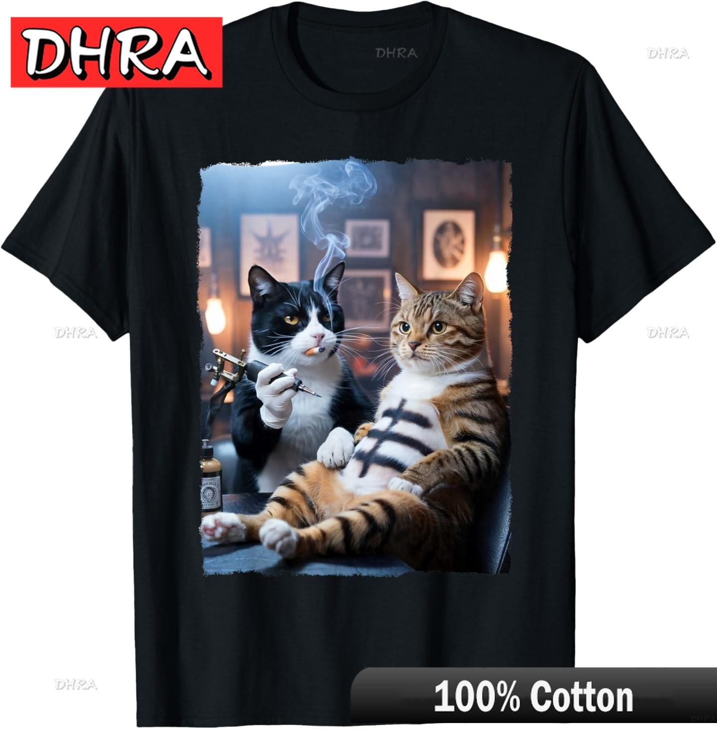 

Cat Tattooing Cat Funny Meme Inked Kitty Humor Tattoo Artist TShirt Bold Cute Vintage Tees TShirts for Summer TShirt FeUnisex 4XL