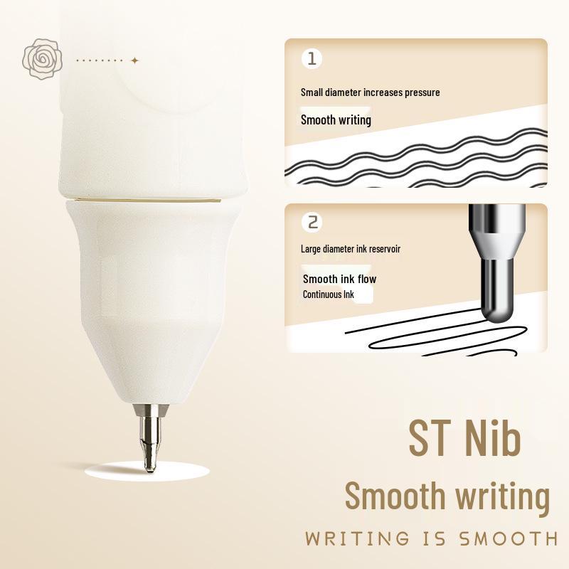 High-Value Quick-Dry Black Pen: Neutral ST Tip for Primary School, Exams & Office Use.