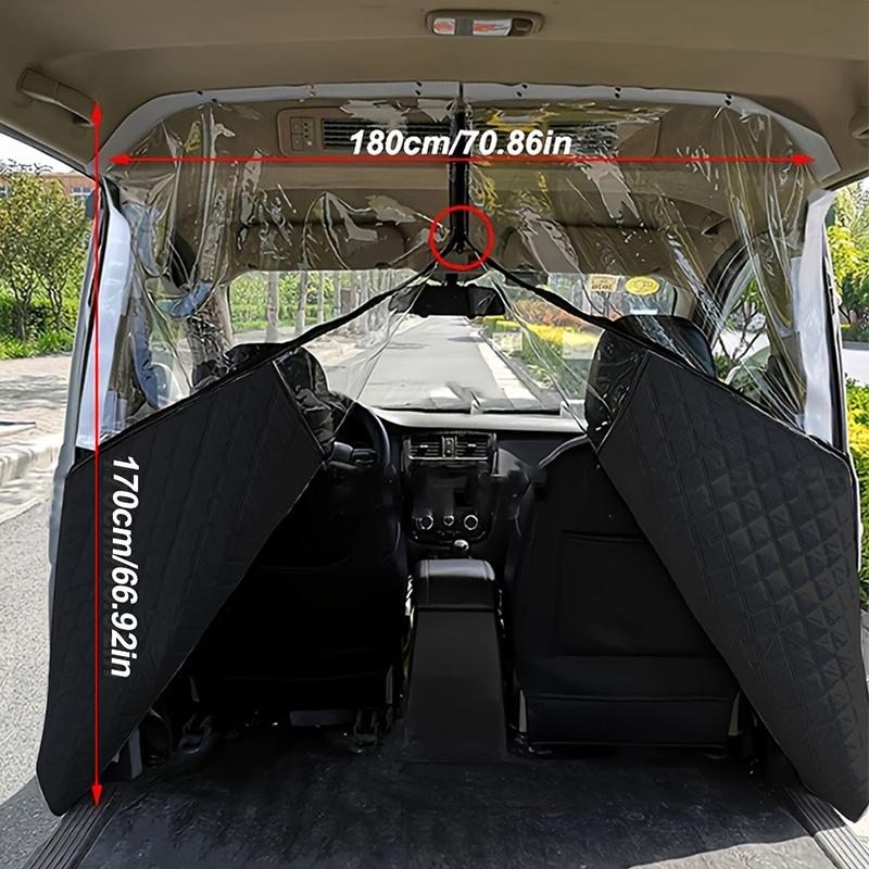 Car Divider Isolation Curtain Air-Conditioning Sunshade Auto Divider Heat Insulation Curtain for Ford Highroof Camper Van Part