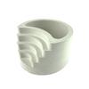 Stampo per Vaso da Fiori in Silicone Stampo per Piantine Succulente Stampo in Cemento e Gesso Stampo Rotondo in Cemento di Cemento per Portapenne Fai da Te, Decorazioni per la Casa