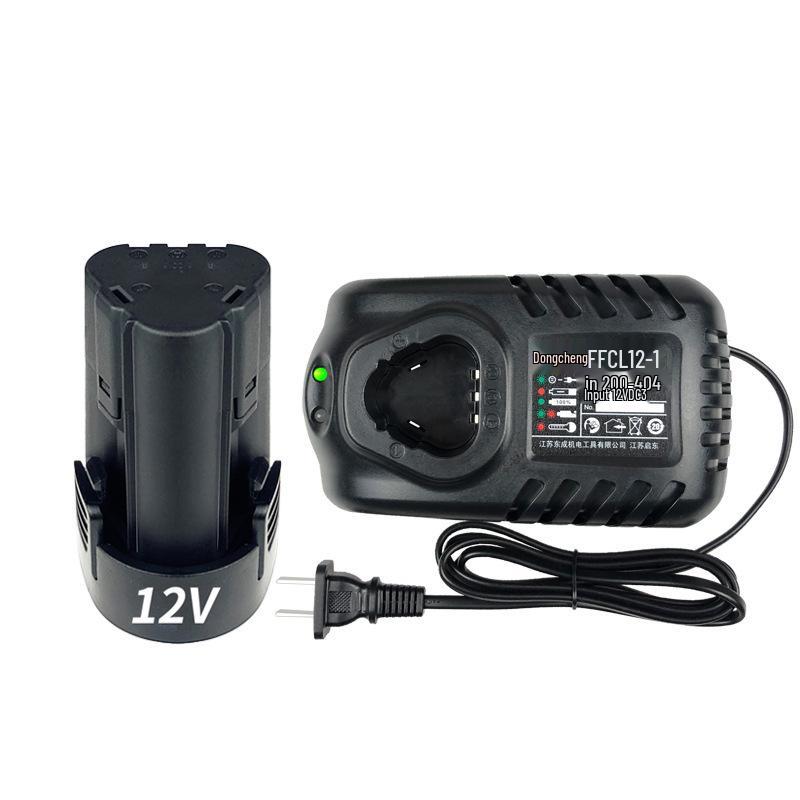 Dongcheng 12V Cordless Drill with Lithium Battery Charger LB1220-1/FFCL12-1 Original Accessories