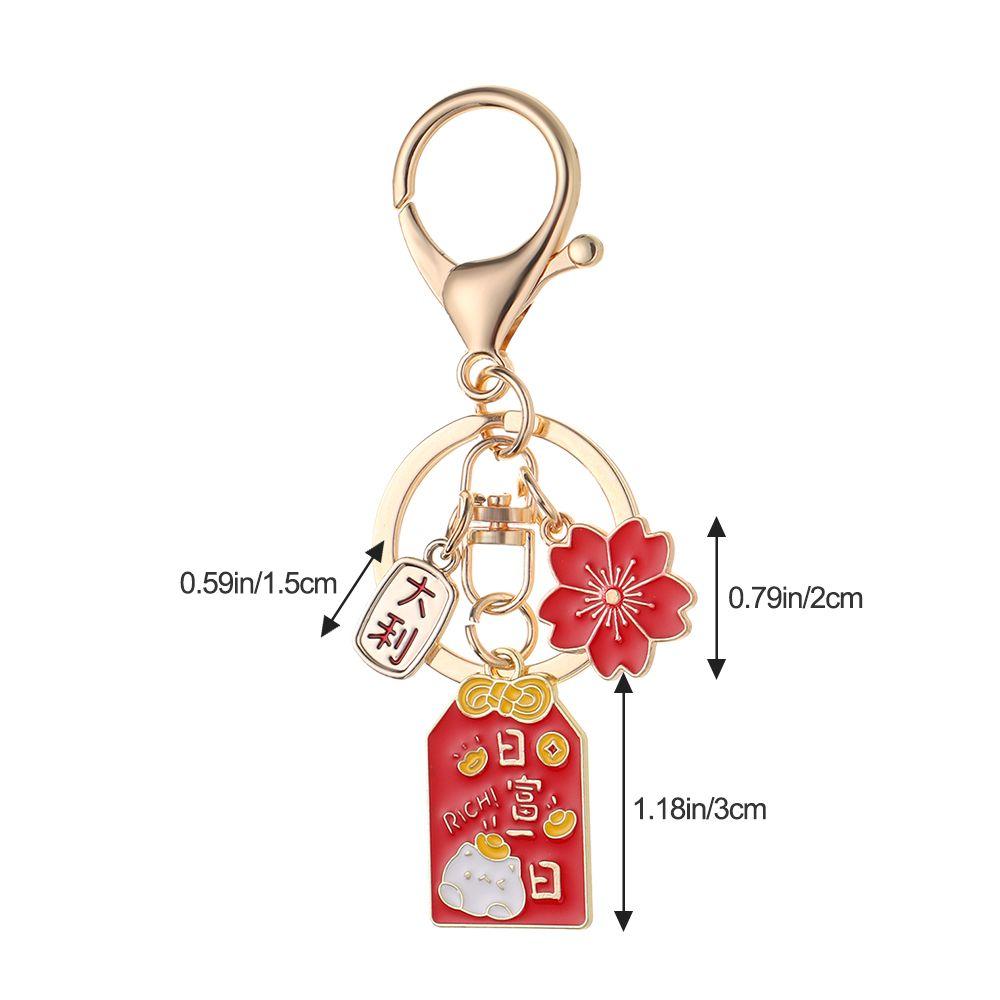 Cute Cartoon Car Bag Pendant Sakura Holiday Greeting Creative Keychain
