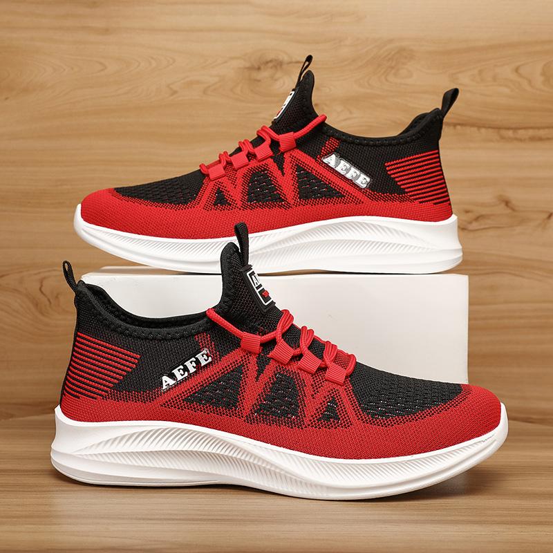 Klasyczne Oddychające Buty do Biegania Lekkie Antypoślizgowe Buty Sportowe Outdoorowe Męskie Sneakersy Sznurowane Modne Buty do Chodzenia dla Mężczyzn