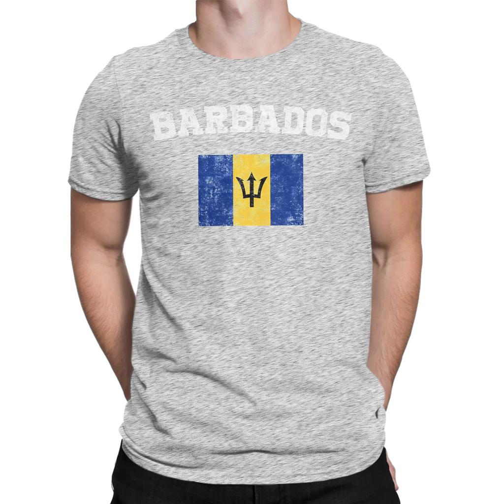 Unisex Wounisex Graphic Print Barbados Flag Barbadian T Shirt Tee 100 Cotton Tshirts Clothes