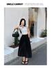 2026 Women's Retro French A-Line Knee-Length Umbrella Skirt