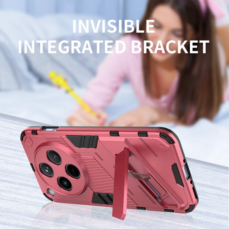 For OPPO Find X8 Pro Back Cover Phone Case Shockproof Armor Anti-Fall Corner reinforcement Protect Kickstand Coque Funda Cases