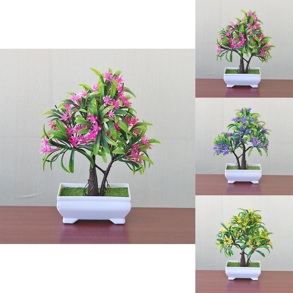 Artificial Flower Plant With Plastic Material For Home Decor And Desk Office Display