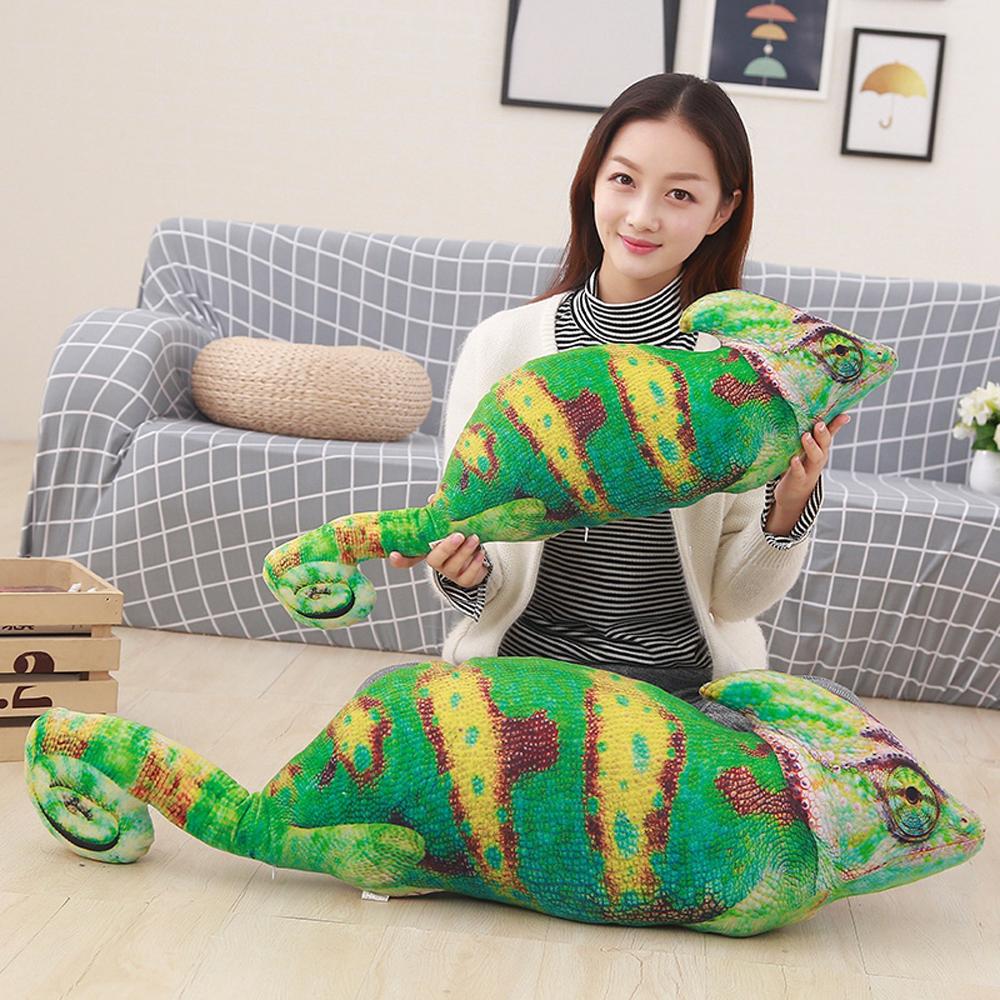 My Extreme Outdoor Activities Unisex Kids Simulated Animal Children Plush Toy Simulation Chameleon Lizard