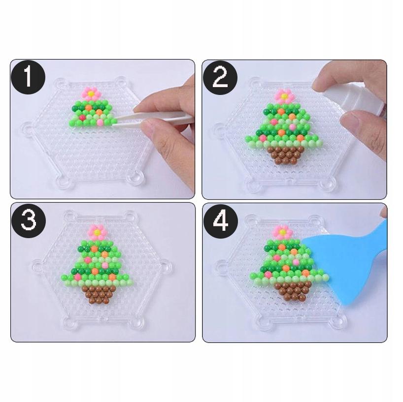 Aquabeads vízgyöngy kezdőkészlet 3600 db-os sablonok eszközök