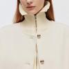 ONLY Women's 3D Button Loose Fit Short Wool Blend Coat