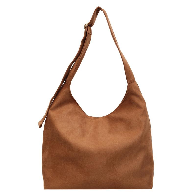 Soft Faux Suede Polyester Hobo Bag – Lightweight & Stylish Shoulder Tote for Women, Perfect for Everyday Use
