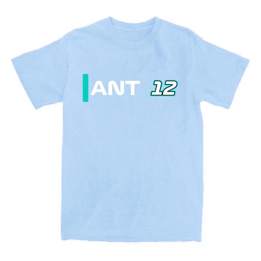 Andrea Kimi Antonelli T-Shirt Baumwolle Rundhals T-Shirt Sommer Weich Bequem Kurzarm Oberteile