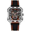 Unique Square Hollow Dial Watches Top Luxury Brand Men Sport Watch Automatic Mechanical Waterproof Wristwatch Relogio