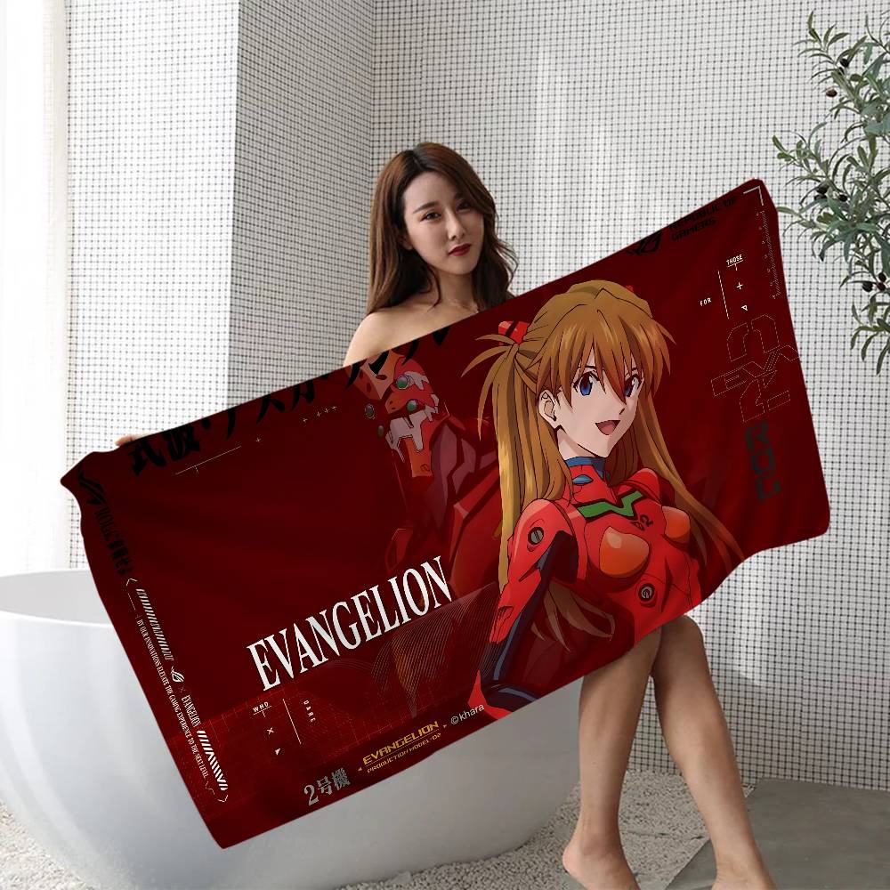 Hot N-Neon G-Genesis E-Evangelion Beach Towel for Girl Microfiber Quick Dry Sand Free Beach Yoga Spa Gym Pool