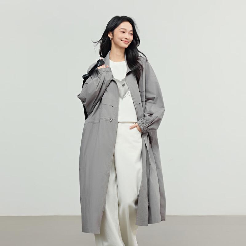 Elva  Island Women s Quick-Dry Loose Fit Trench Coat M