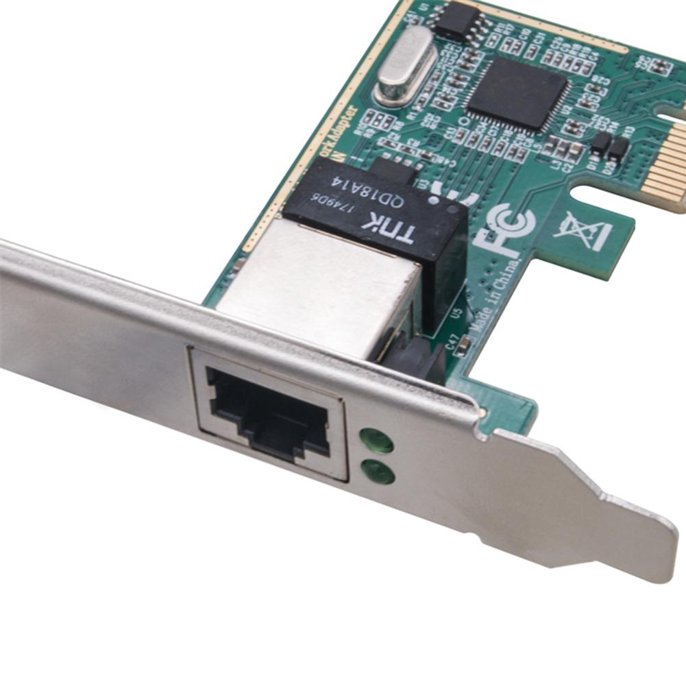 1000Mbps Gigabit Ethernet PCI Express PCI-E Network Card RJ-45 LAN Network Card Desktop Gigabit Ethernet Lan Network Card
