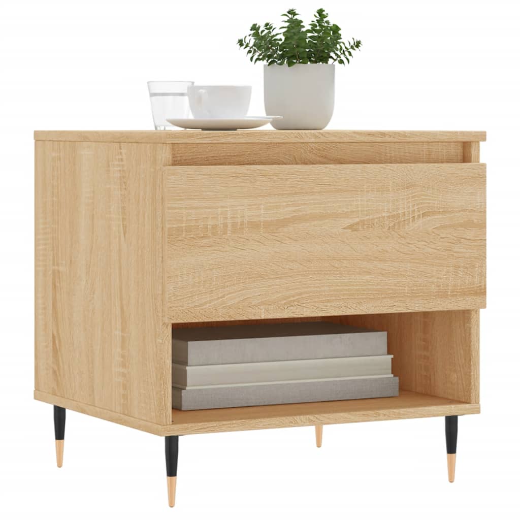  Coffee Tables, 2 Pcs, Sonoma Oak, 50x46x50 Cm
