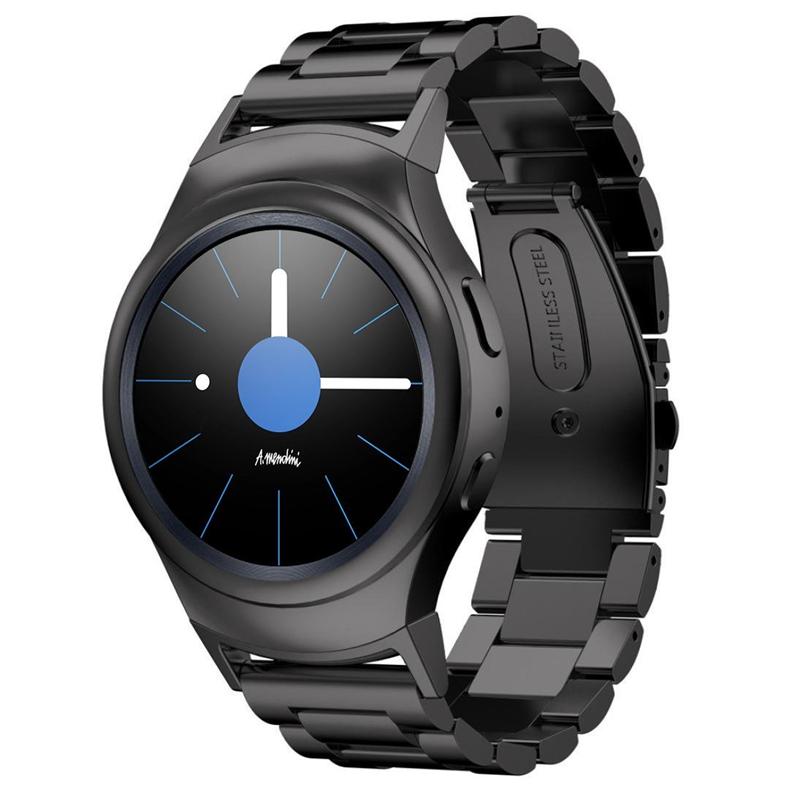 Stainless Steel Watchband with Stainless Steel Connector for Samsung Gear S2 R720/Gear S2 R730