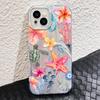 Funda de Teléfono Delfín Tortuga para iPhone 16 Promax 15Plus 14 13 12 Pro Max 11 X XR XS MAX 7 8 Plus SE2 Cubierta de Pluma