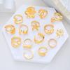 Vintage Punk Flower Starfish Rings Set for Women Men Metal Elegant Multilayer Luxury Thick Knuckle Ring Daily Wear Jewelry 2026