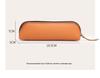 Genuine Leather Multifunctional Pencil Case Stationery Box with Zipper—Portable for Students, Holds 2B Pencils & Glasses