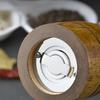 Wooden Pepper Mill Set of 2 with Base, Premium Ceramic Grinder Core, Adjustable Coarseness for Salt & Spices, Kitchen Tool