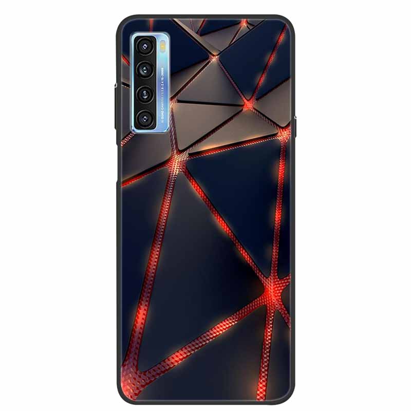 For TCL 20L Case Cute Painted Soft Silicone Back Cover for TCL 20L+ Plus T775H Phone Cases TPU Bumper For TCL 20S 20 L T774H