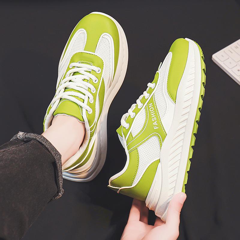 

Обувь для папы, мужские летние новые дышащие спортивные кроссовки для бега, повседневная обувь для отдыха с сеткой 44 зелёный