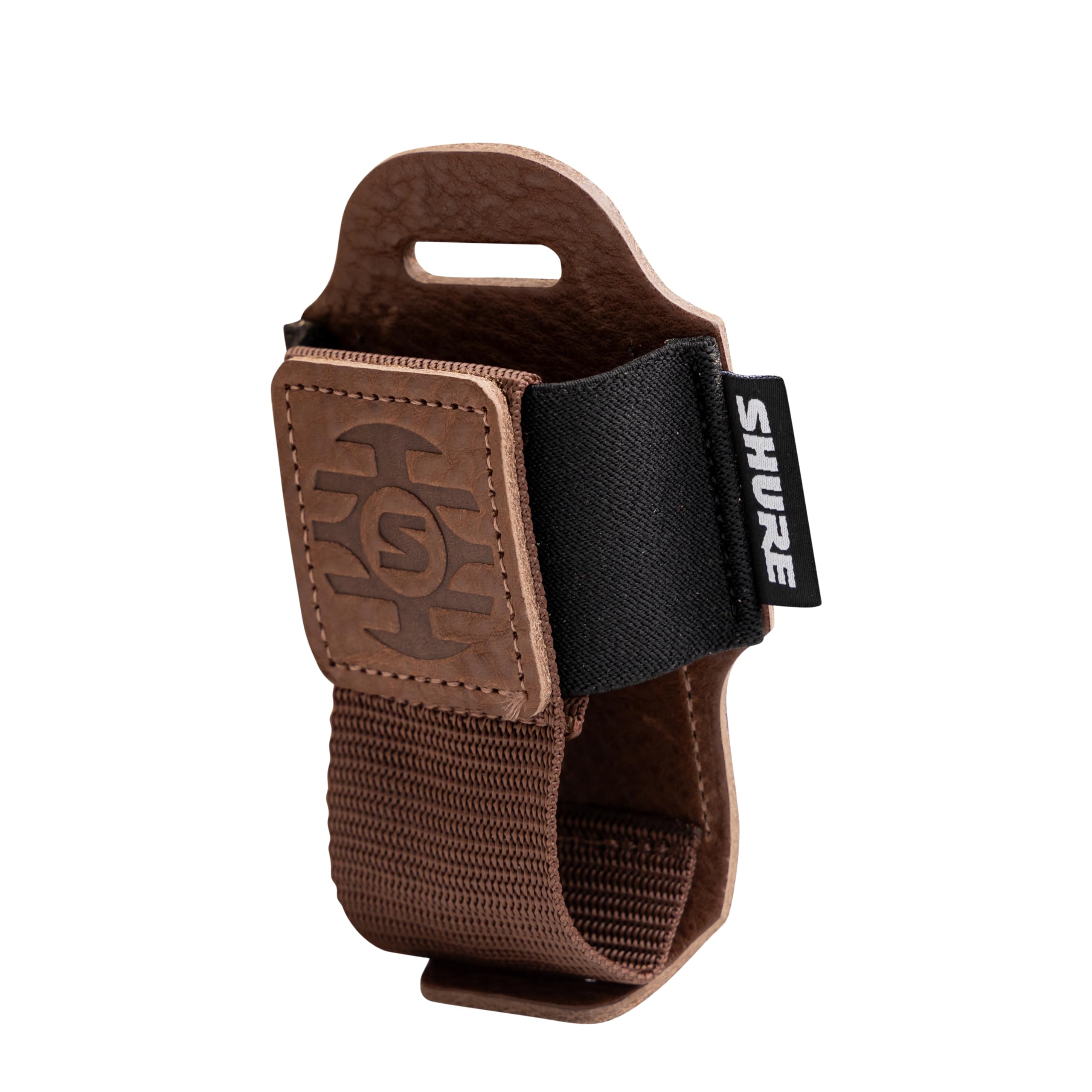

Shure by Gator Wireless Transmitter Pouch Leather Nylon Brown & SH-BODYPACK-PBN-L [] коричневий