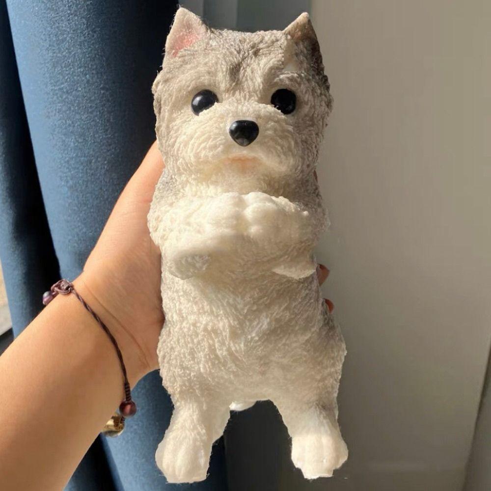 Anxiety Stress Relief Chubby Dog Squeeze Toy Relief Relax Soft Squeeze Puppy  for Adults Kids