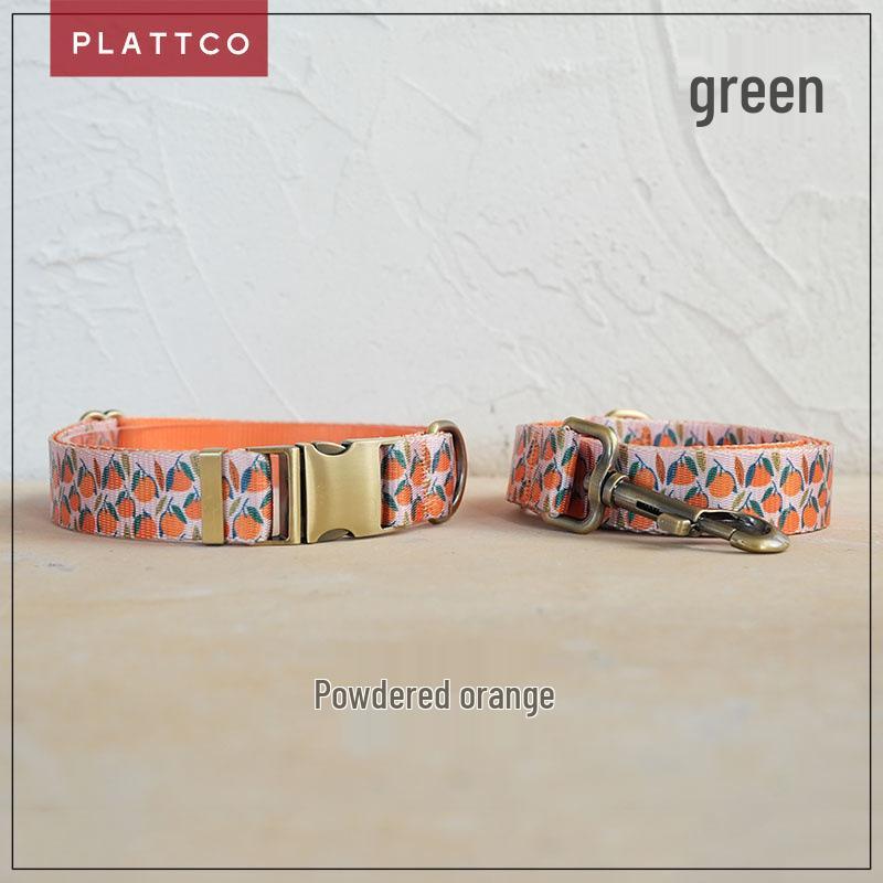 PLATTCO Comfortable Dog Collar & Leash Set with Metal Buckle - PDC324 XL