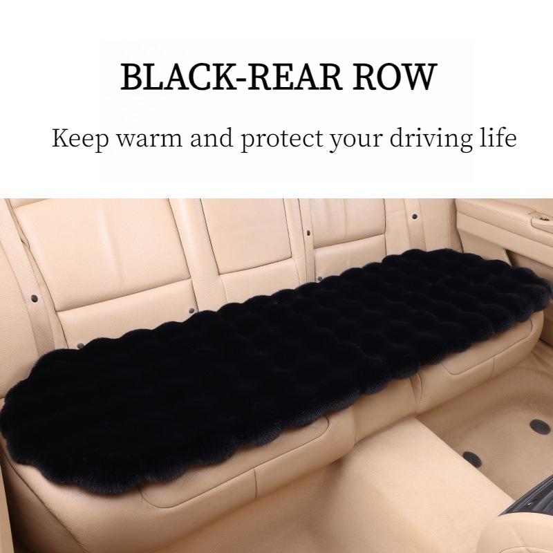 Plush Car Seat Cushion Set All-Season Soft Foam Padding with Thermal Insulation & Non-Slip Design Fit for Cars, SUVs, Trucks Winter & Everyday Use
