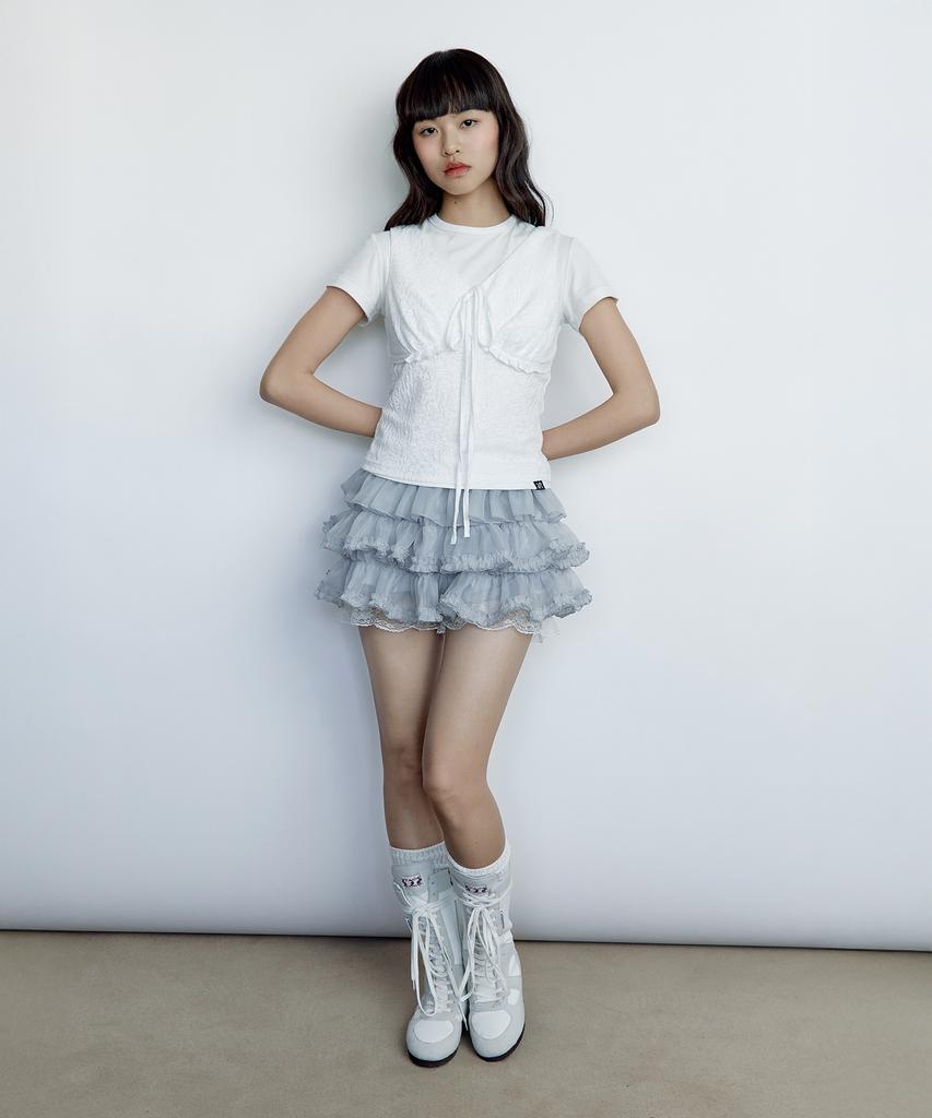 ROUGHNECK Tutu Pants Skirt Gray