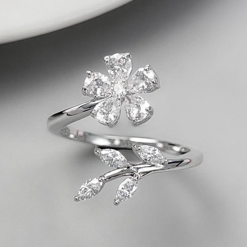Elegant Gold-Plated Adjustable Wheat Ear Open Ring