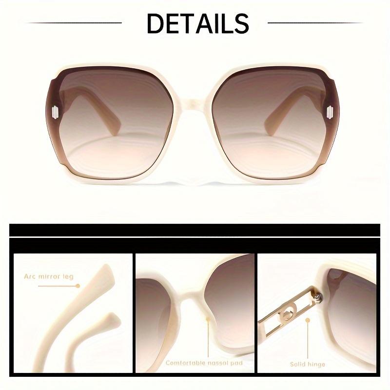 Ladies' Classic Retro Rectangular Fashion Glasses Anti Reflective PC Lenses, Lightweight Plastic Frame Simple and Trendy Glasses