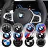 BBJX7 1Pcs 45mm 47mm Car Steering Wheel Decoration Badge Sticker Logo Accessories For BMW E46 E90 E60 F30 F10 E39 E36 E87 F20 E90 E70