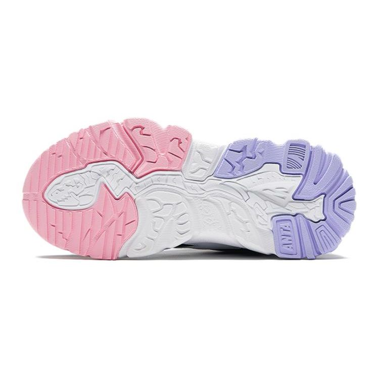 Anta Kids Summit 2.0 Comfortable Non-Slip Shock Absorbing Casual Shoes Kids sneaker Black White 322246973H-10