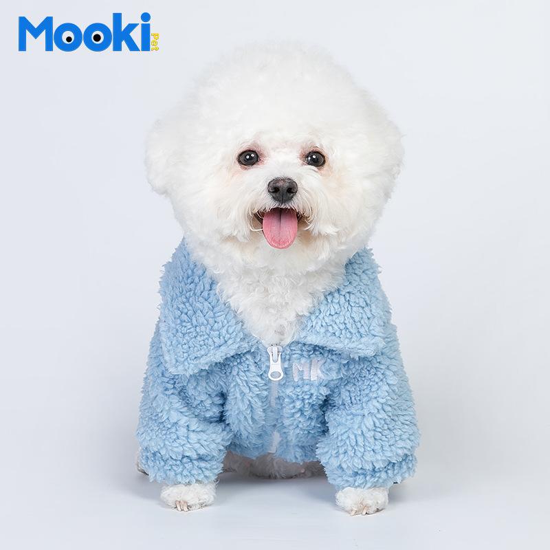 

MOOKIPET теплая одежда для собак Bixiong Fadou одежда исландское бархатное толстое пальто с буквами пальто для домашних животных