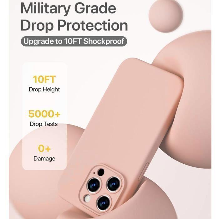 Protective Case - E.F.CONNECTION - for iPhone 16 Pro - Matte Silicone - Ultra Slim - Pink