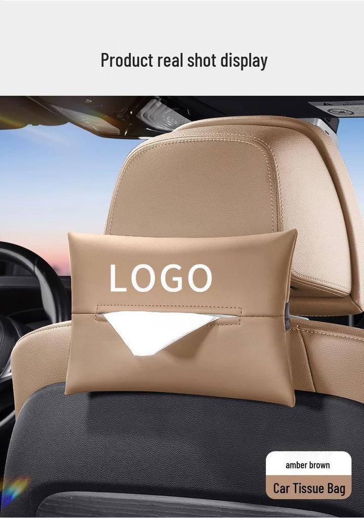 Ideal Car Tissue Box - Hanging Pull-out Design for Armrest