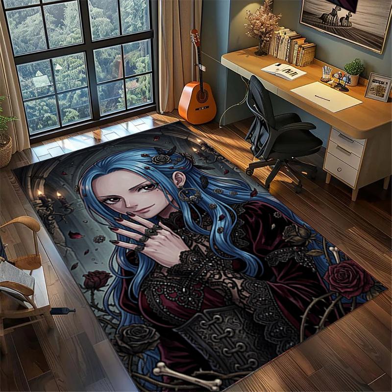 Non Slip Large Area "ONE PIECE" Washable Rug Carpet Gamer Room Bedroom Floor Mat kwq50