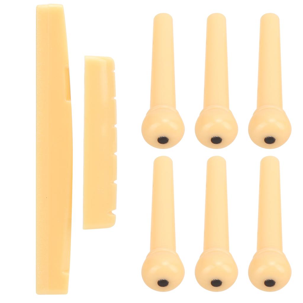 Acoustic Guitar Pins Pegs Guitar Bone Saddle Nut Guitar Parts Replacement Tool Accessory