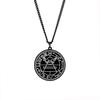 Šalamounova tajná pečeť Ochrana Mystika Amulet Šperky Nerezová ocel Laserem značený Přívěsek Náhrdelník