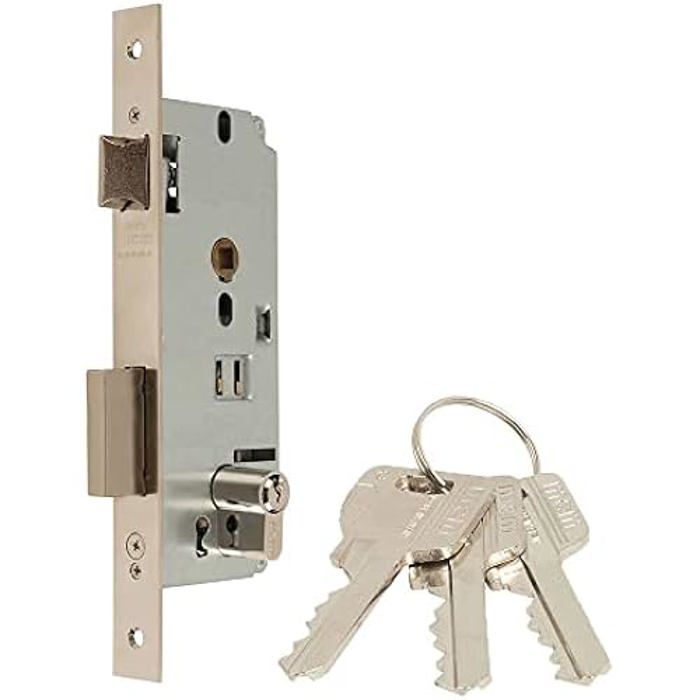 Serrure - MCM - 1601/1-50 - Longueur 50 mm - Mécanisme à cylindre - Avec clé