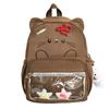 New High-value Fresh and Cute Animal Pain Bag Schoolbag Casual Simple and Light Commuting Versatile Backpack