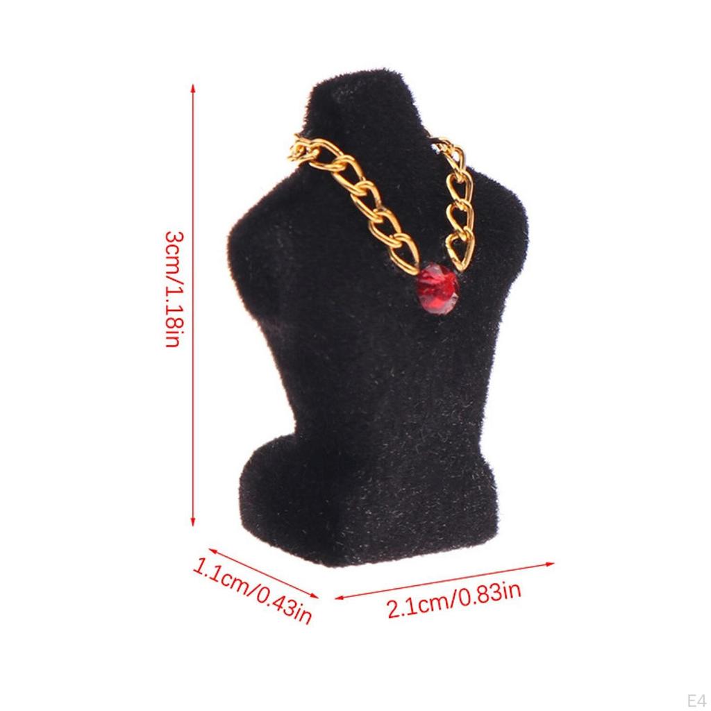 1/12 Dollhouse Necklace Display Stand, Simulation Bedroom, Mini Stand