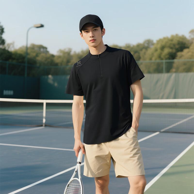 HOTSUIT Men s Quick-Dry Half-Zip Outdoor Sport T-Shirt 3XL