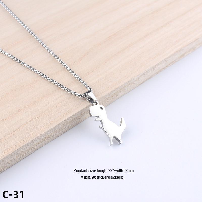 Colier Unisex cu Pandantiv Cruce Stil Hip-Hop - Accesoriu Bijuterie din Oțel Inoxidabil