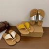 Soft Leather Version~ Toe Cool Slippers Women's New 2025 Summer Beach Shoes with Skirt French Sandals